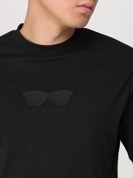  칼라거펠트 반팔 티셔츠 755445 544225 990 Black - KARL LAGERFELD