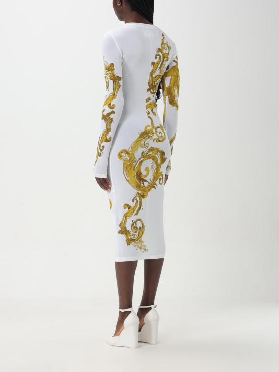  베르사체 미디 원피스 76HAO9P871DP938 G03 White - VERSACE