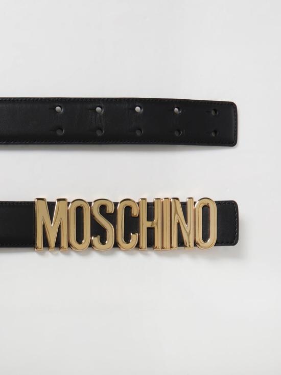 25FW 모스키노 레귤러 벨트 80078001 0555 Black - MOSCHINO