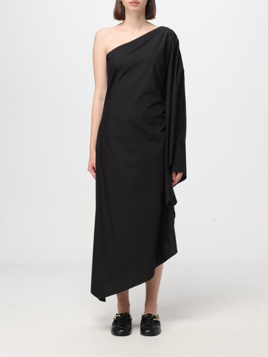  칼라거펠트 롱 원피스 241W1302 999 Black