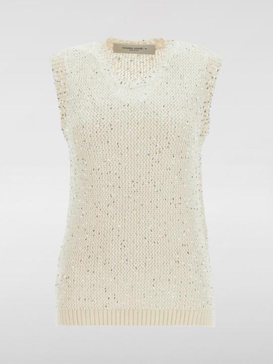 24FW 골든구스 스웨터 GWP01922P00169111560 White - GOLDEN GOOSE