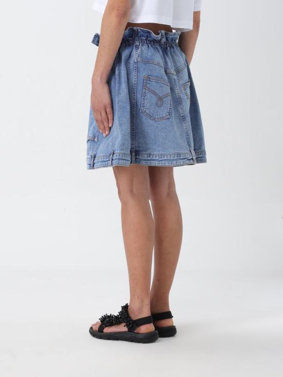  모스키노 숏 스커트 01168238 1295 Denim - MOSCHINO