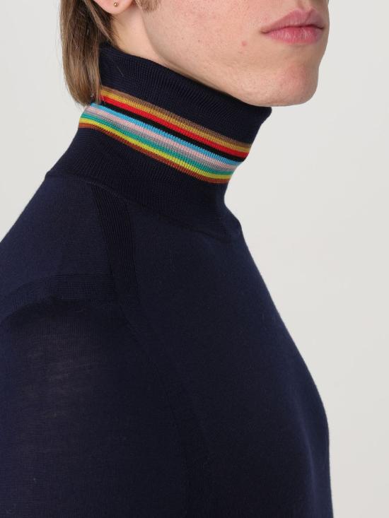 24FW 폴 스미스 터틀넥 M1R565XM02093 49 Navy - PAUL SMITH