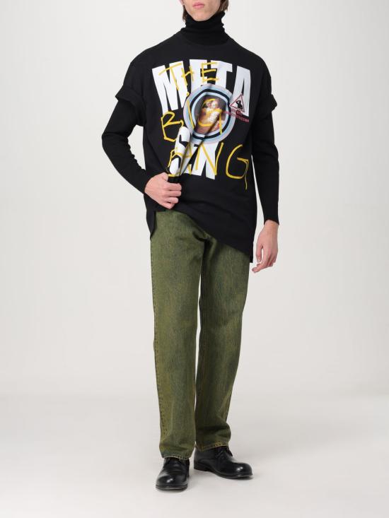 24FW 비비안웨스트우드 반팔 티셔츠 3G010024J001M N401 Black - VIVIENNE WESTWOOD