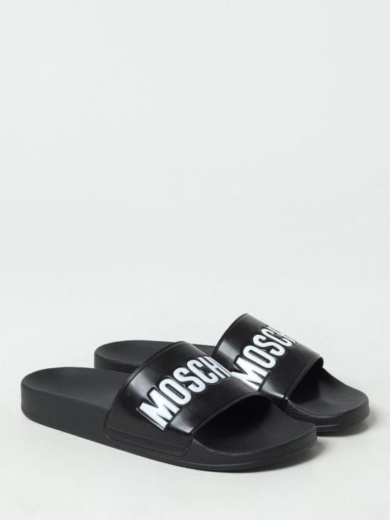 25FW 모스키노 뮬/슬리퍼 MB28022G0IG10 000 Black - MOSCHINO