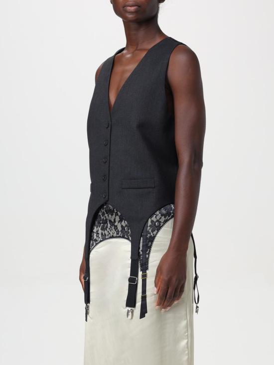 24FW 모스키노 베스트 10015417 3516 Grey - MOSCHINO