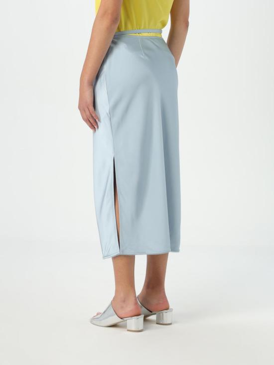  칼라거펠트 롱 스커트 241W1203 303 Gnawed Blue - KARL LAGERFELD