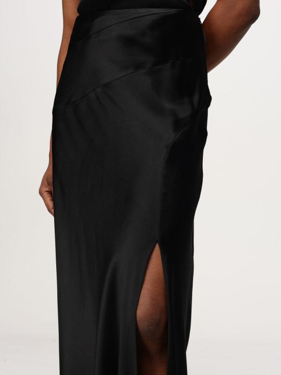 25FW 알베르타 페레티 롱 스커트 01146619 555 Black - ALBERTA FERRETTI