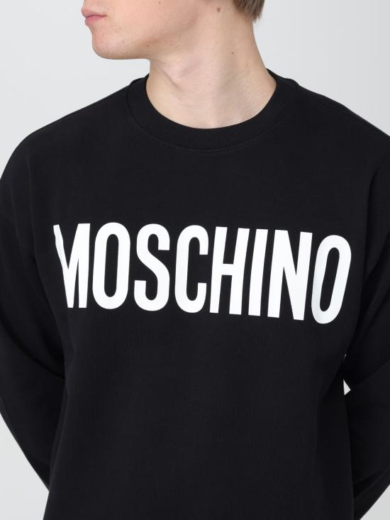 25FW 모스키노 긴팔 티셔츠 17015228 1555 Black - MOSCHINO