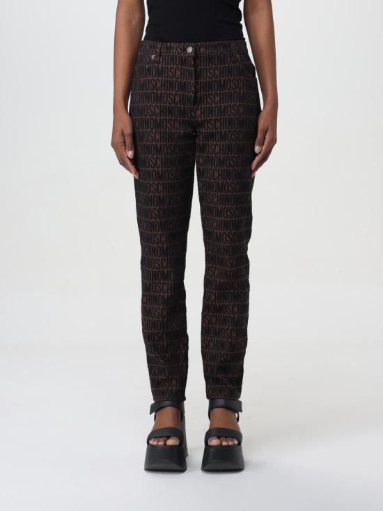  모스키노 스트레이트 팬츠 03192723 1103 Brown