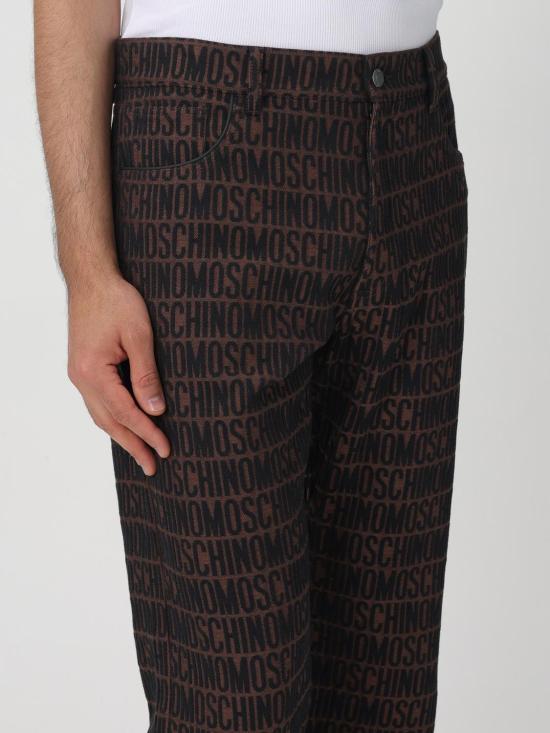 25FW 모스키노 데님 팬츠 03162623 1103 Brown - MOSCHINO