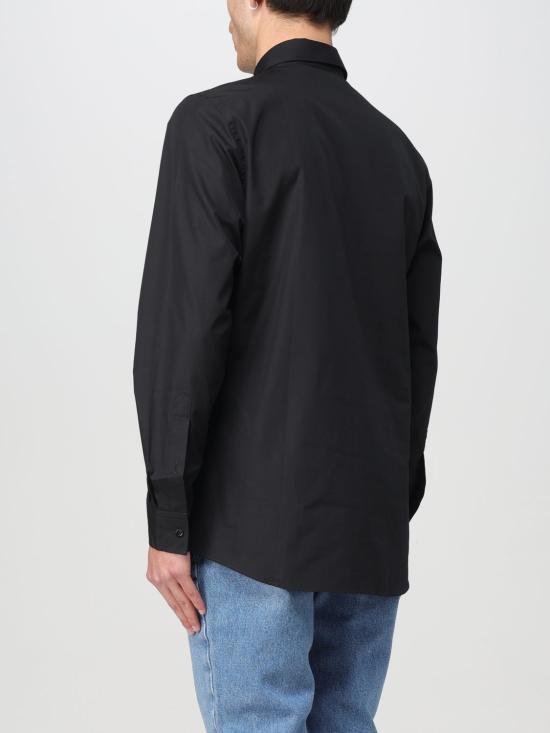 25FW 모스키노 긴팔 셔츠 02217035 1555 Black - MOSCHINO