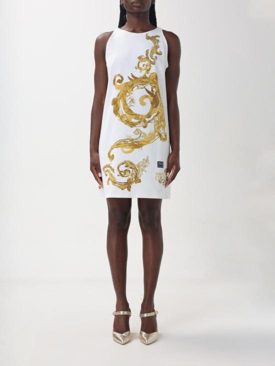  베르사체 숏 원피스 76HAO99P76DP959 G03 White