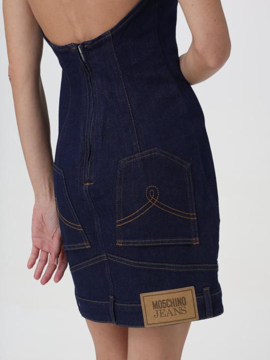  모스키노 롱 원피스 04043239 1290 Denim - MOSCHINO