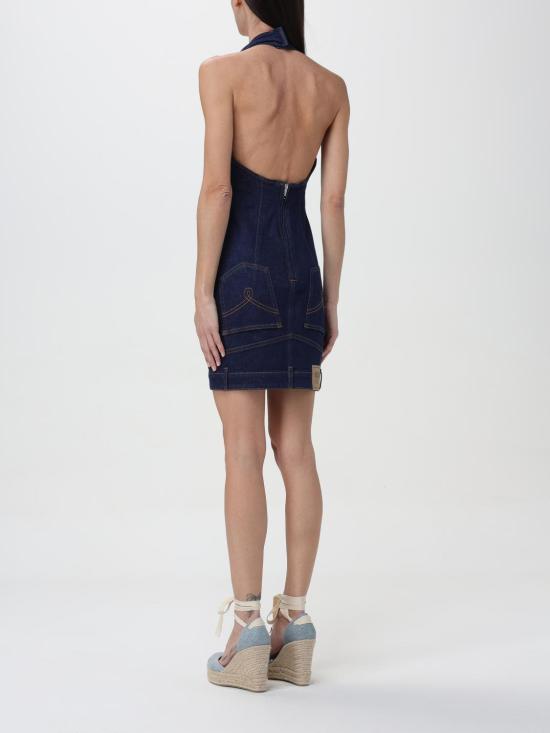  모스키노 롱 원피스 04043239 1290 Denim - MOSCHINO