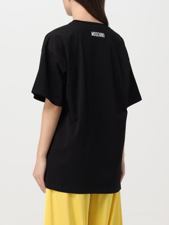 모스키노 반팔 티셔츠 07040441 1555 Black - MOSCHINO