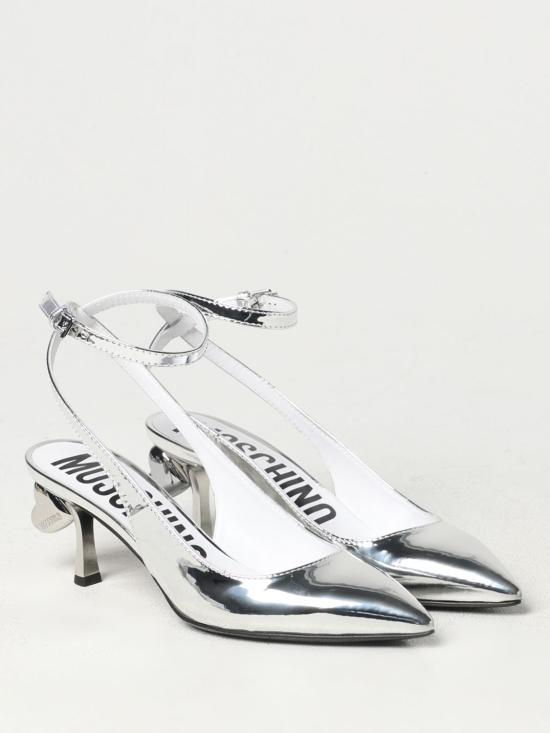  모스키노 뮬/슬리퍼 MA10576C0LMC5 902 Silver - MOSCHINO