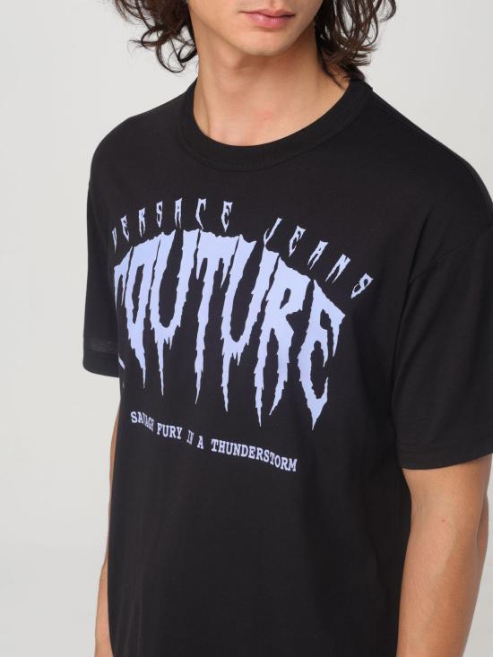  베르사체 반팔 티셔츠 77GAHE02CJ00E 899 Black - VERSACE