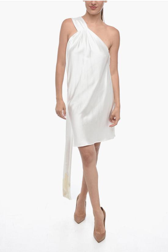  돈 앳 미 라벨 숏 원피스 B97 POLIESTERE BIANCO White