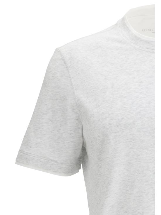 26SS 브루넬로 쿠치넬리 반팔 티셔츠 M0B137427 CY887 GREY - BRUNELLO CUCINELLI