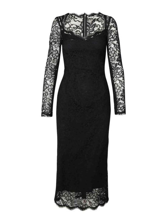 26FW 돌체앤가바나 미디 스커트 F6AQGTHLUAHN0000 BLACK