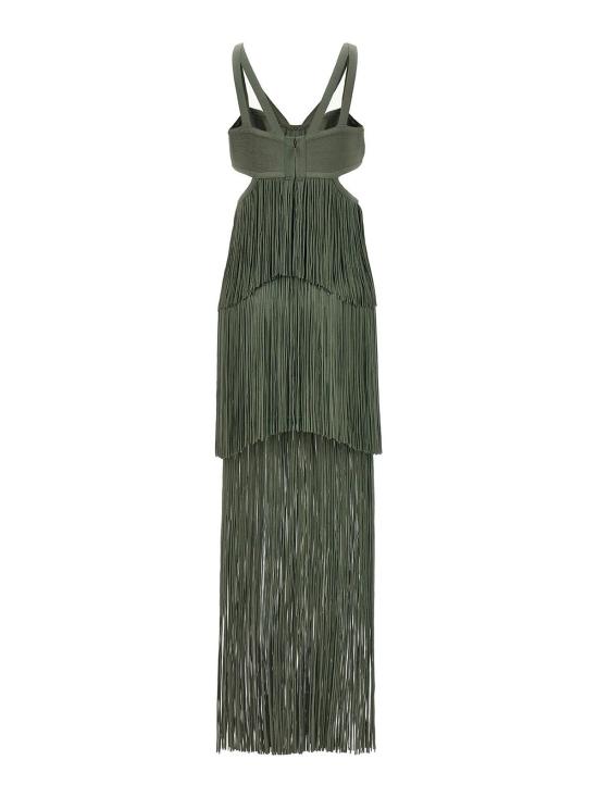 에르베레제 롱 원피스 FRI8423424345 Green - HERVE LEGER