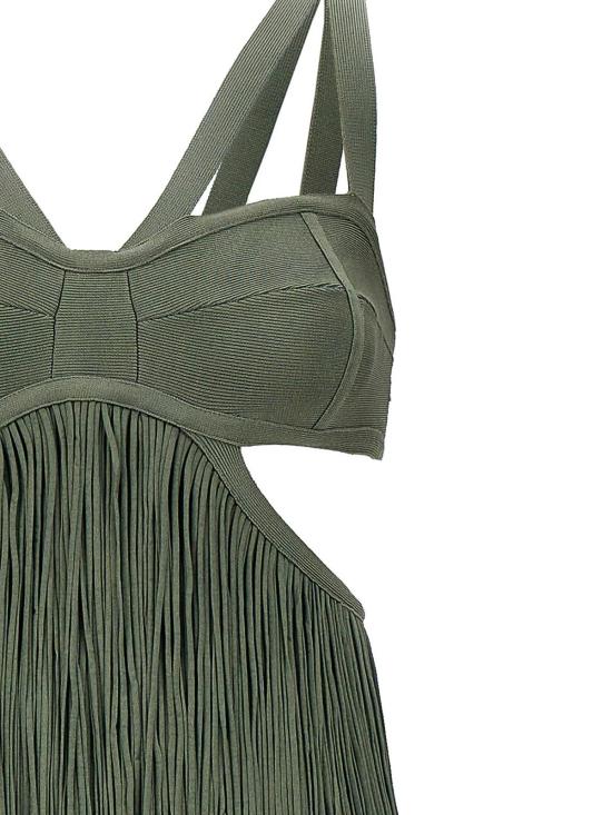  에르베레제 롱 원피스 FRI8423424345 Green - HERVE LEGER