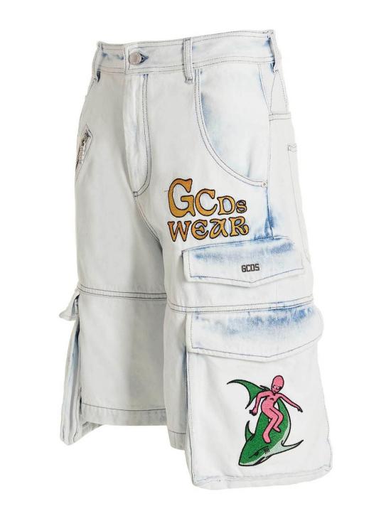  지씨디에스 숏팬츠 SS23M36025501 Light Blue - GCDS