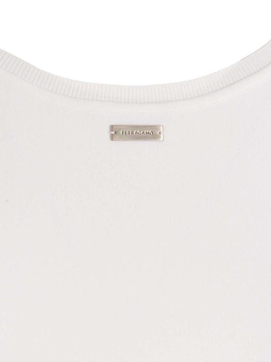  살바토레 페라가모 민소매 티셔츠 0761927OPTICWHITE White - SALVATORE FERRAGAMO