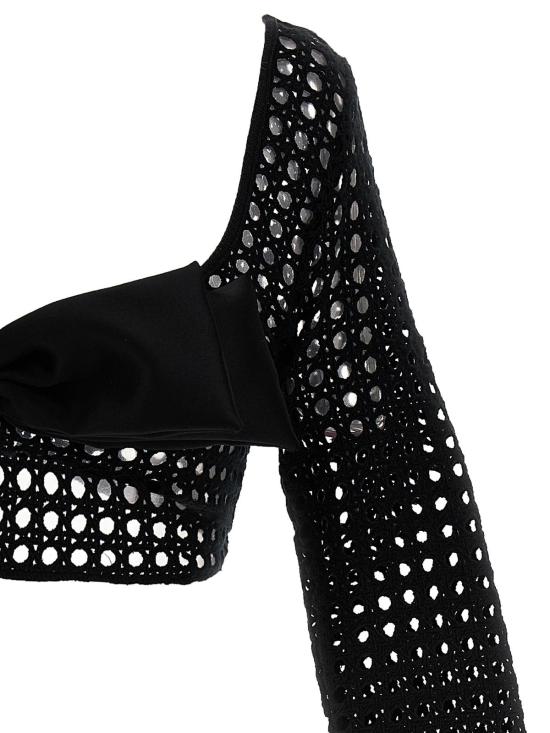  지암바티스타 발리 민소매 티셔츠 23SSSVCM0M0238PEA9999 Black - GIAMBATTISTA VALLI