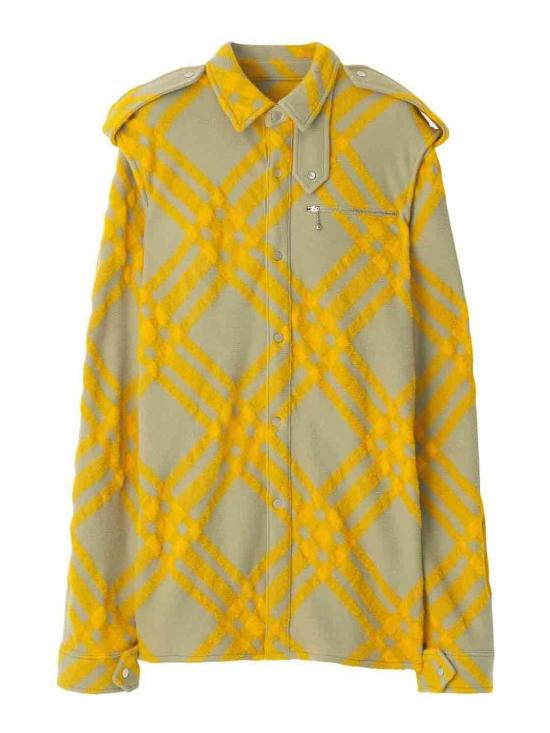  버버리 체크 울 블렌드 셔츠 8077274