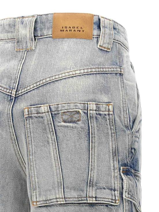  이자벨마랑에뚜왈 스트레이트 팬츠 24PPA0280FAB1H02E30LU Light Blue - ISABEL MARANT ETOILE