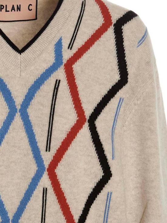  플랜씨 긴팔 티셔츠 MVCME01KG0FW009ROW27 Multicolour - PLAN C