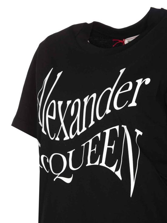 24FW 알렉산더 맥퀸 반팔 티셔츠 781403QZALT0901 Black - ALEXANDER MCQUEEN