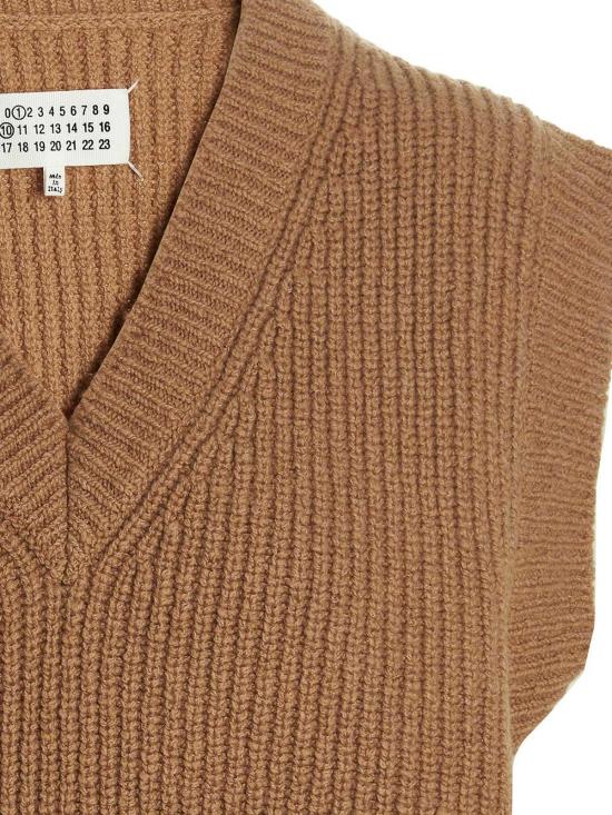  MM6 메종마르지엘라 니트 베스트 S50FB0097S18207124 Beige - MM6 MAISON MARGIELA