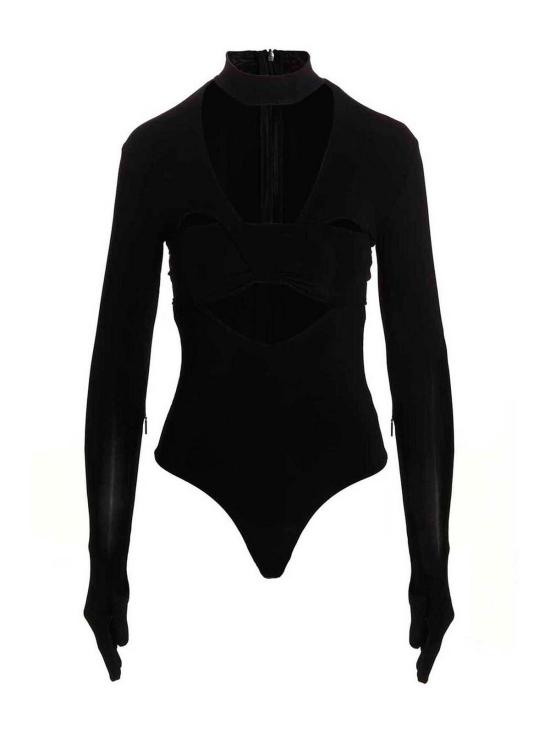  엠부시 바디수트 티셔츠 BWDD008F22JER0011000 Black