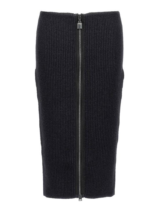  톰포드 미디 스커트 GCK149YAX597LB999 Black