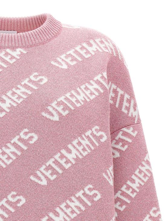  베트멍 가디건 UE54KN220PBABYPINKWHITE Nude Neutrals - VETEMENTS