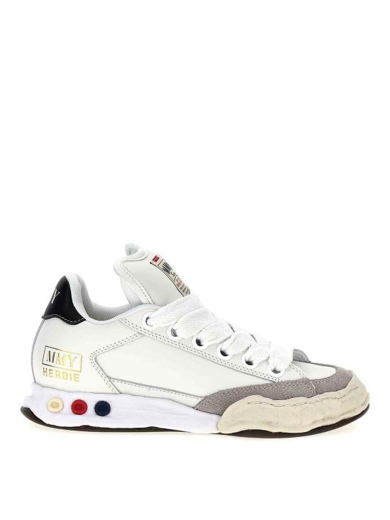  메종 미하라 야스히로 허비 퍼퍼 OG 솔 레더 로우탑 A12FW712WHITE