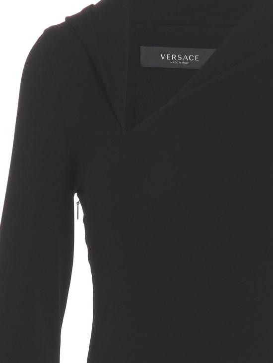 24FW 베르사체 롱 원피스 10100001A012531B000 Black - VERSACE