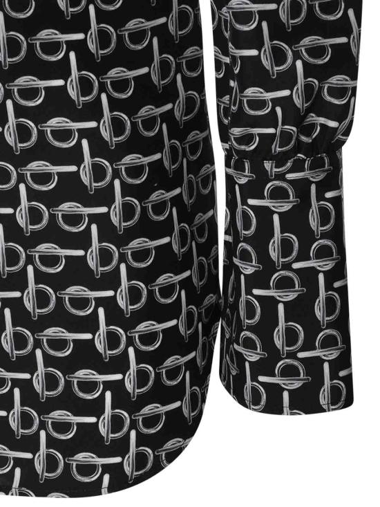 24FW 버버리 프린트 실크 셔츠  8090732 Silver - BURBERRY