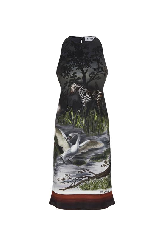 25SS 디 아티코 미디 원피스 250WCA00389SSS015PR 867 Smoke