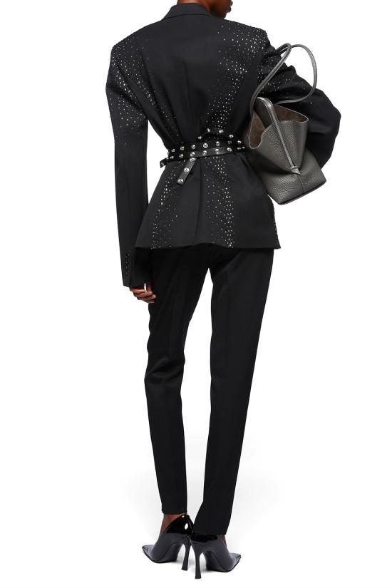 25SS 디 아티코 스트레이트 팬츠 250WCP00182WWW046AA 100 Black - THE ATTICO