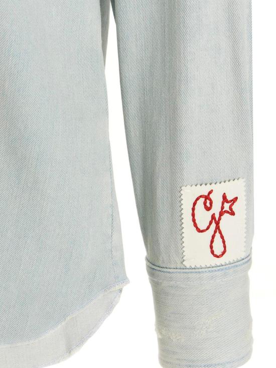  골든구스 데님 셔츠 GMP00487P00063650100 Light Blue - GOLDEN GOOSE