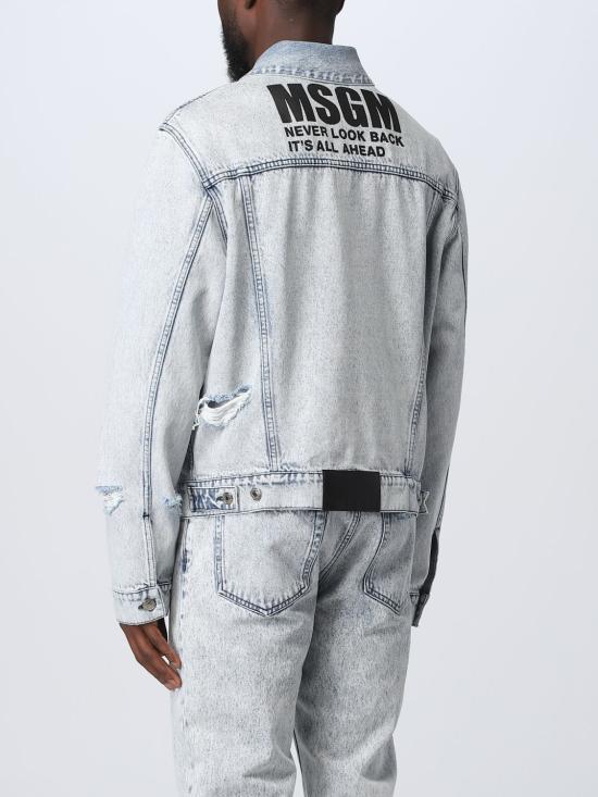  엠에스지엠 데님 자켓 3440MH49LM237286 84 Grey - MSGM