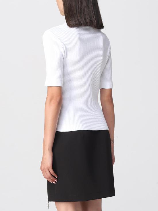  모스키노 반팔 티셔츠 12118766 0001 White - MOSCHINO