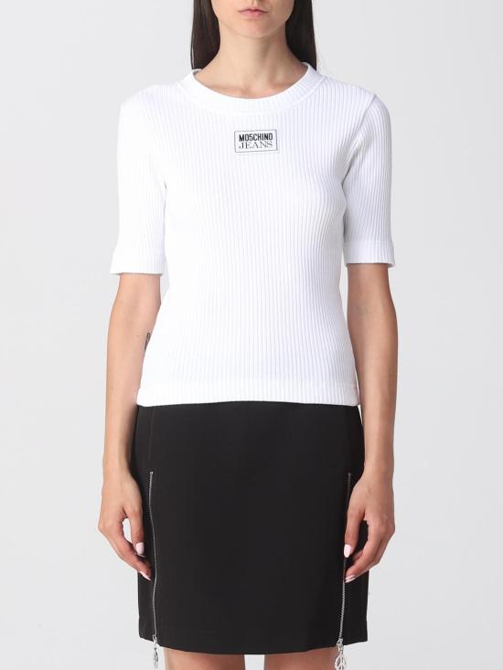  모스키노 반팔 티셔츠 12118766 0001 White