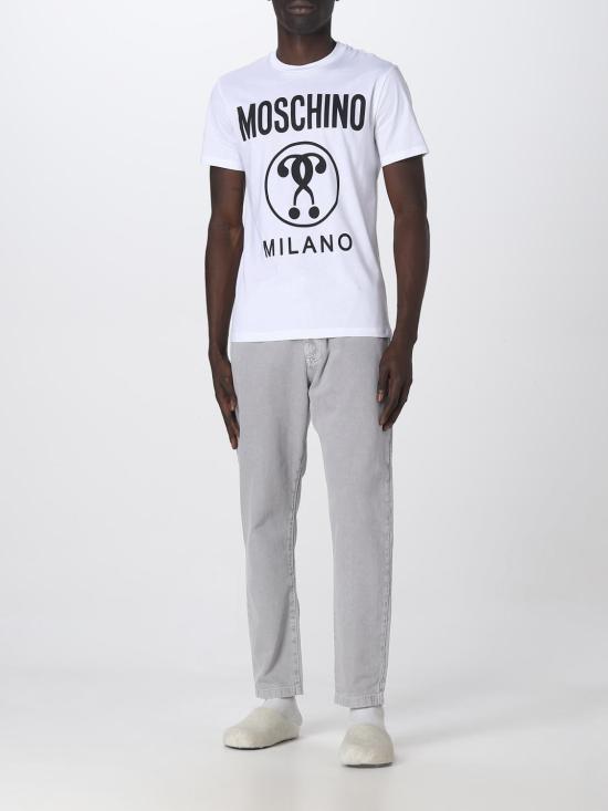  모스키노 스트레이트 팬츠 03552018 J1486 Grey - MOSCHINO