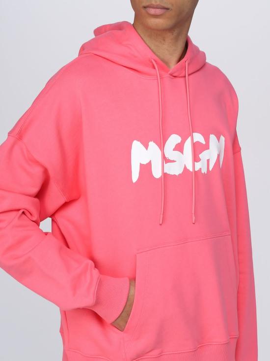  엠에스지엠 후드 티셔츠 MM168237000 14 Fuchsia - MSGM
