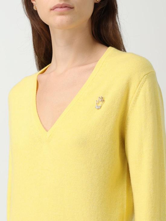  비베타 스웨터 VM2MA0018 4401 Yellow - VIVETTA
